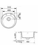 Кухонна мийка Franke Ronda ROG 610 (114.0254.792) гранітна - врізна - колір Сахара - Архів
