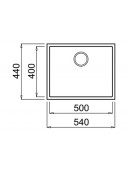 Кухонна мийка Teka Square 50.40 TG (115230020) чорний