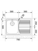 FRANKE LOGICA LINE LLX 611-79 Крило праворуч 101.0381.808