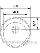 Кухонная мойка Franke Ronda ROG 610 (114.0254.791) гранитная - врезная - цвет Бежевый