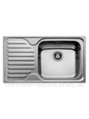 Прямокутна мийка врізна для кухні Teka CLASSIC MAX 1B 1D LHD (11119201) нержавіюча сталь з однією чашею і крилом зліва.