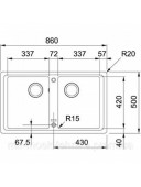 Кухонна мийка Franke Basis BFG 620 114.0363.939 бежевий