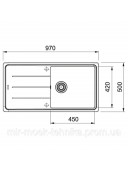 Кухонна мийка Franke Basis BFG 611-97 114.0363.933 онікс