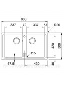 Кухонная мойка Franke Basis BFG 620 1140363942 ваниль