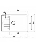 Кухонна мийка Teka STONE 60 S-TG 1B 1D 115330028 сірий металік